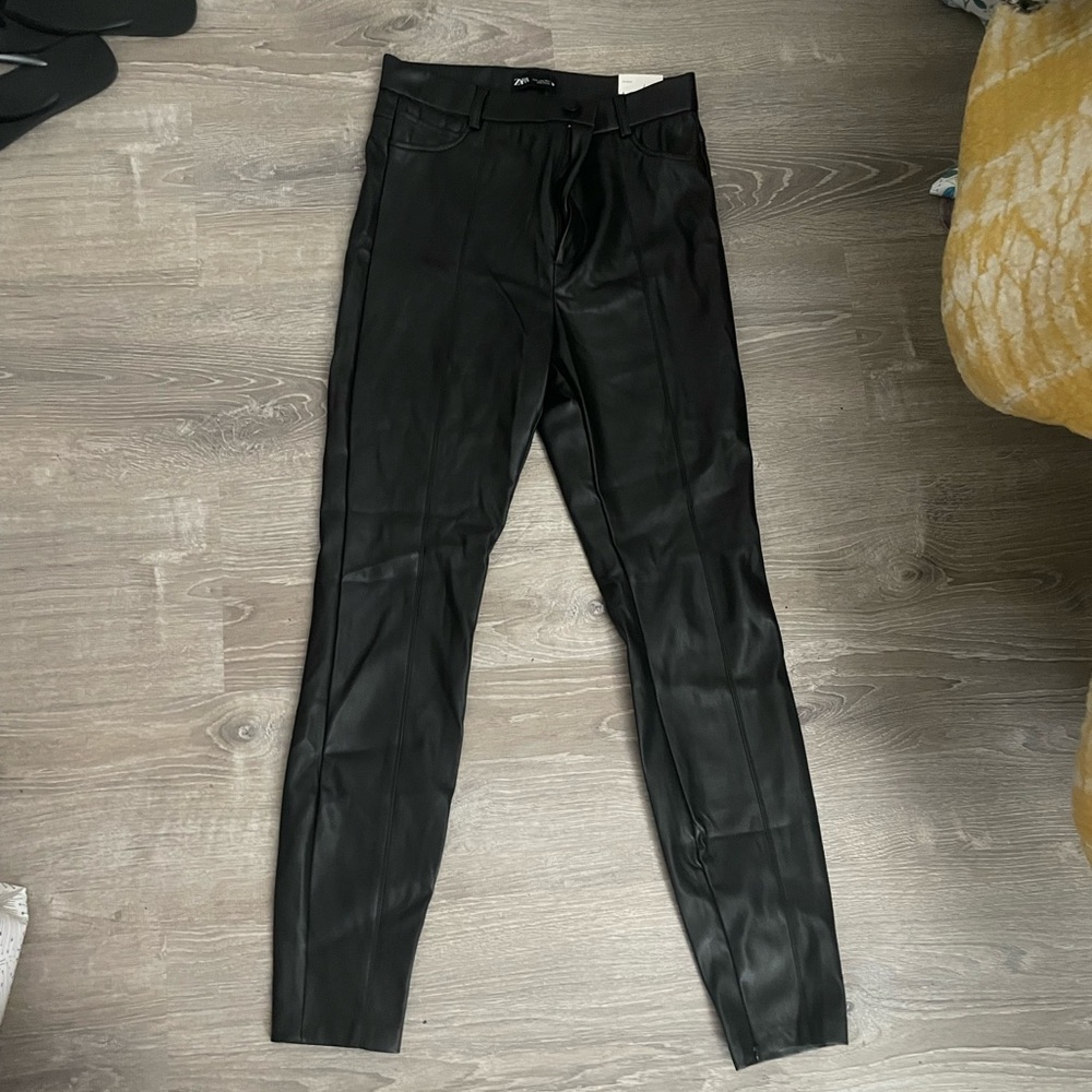 Zara Leather Leggings